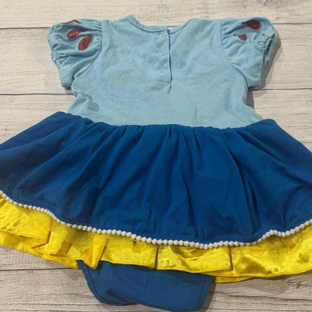 Baby Girls Blue and Yellow Princess Costume Romper Dress